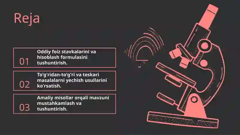 Oddiy Foiz Stavkalari 2