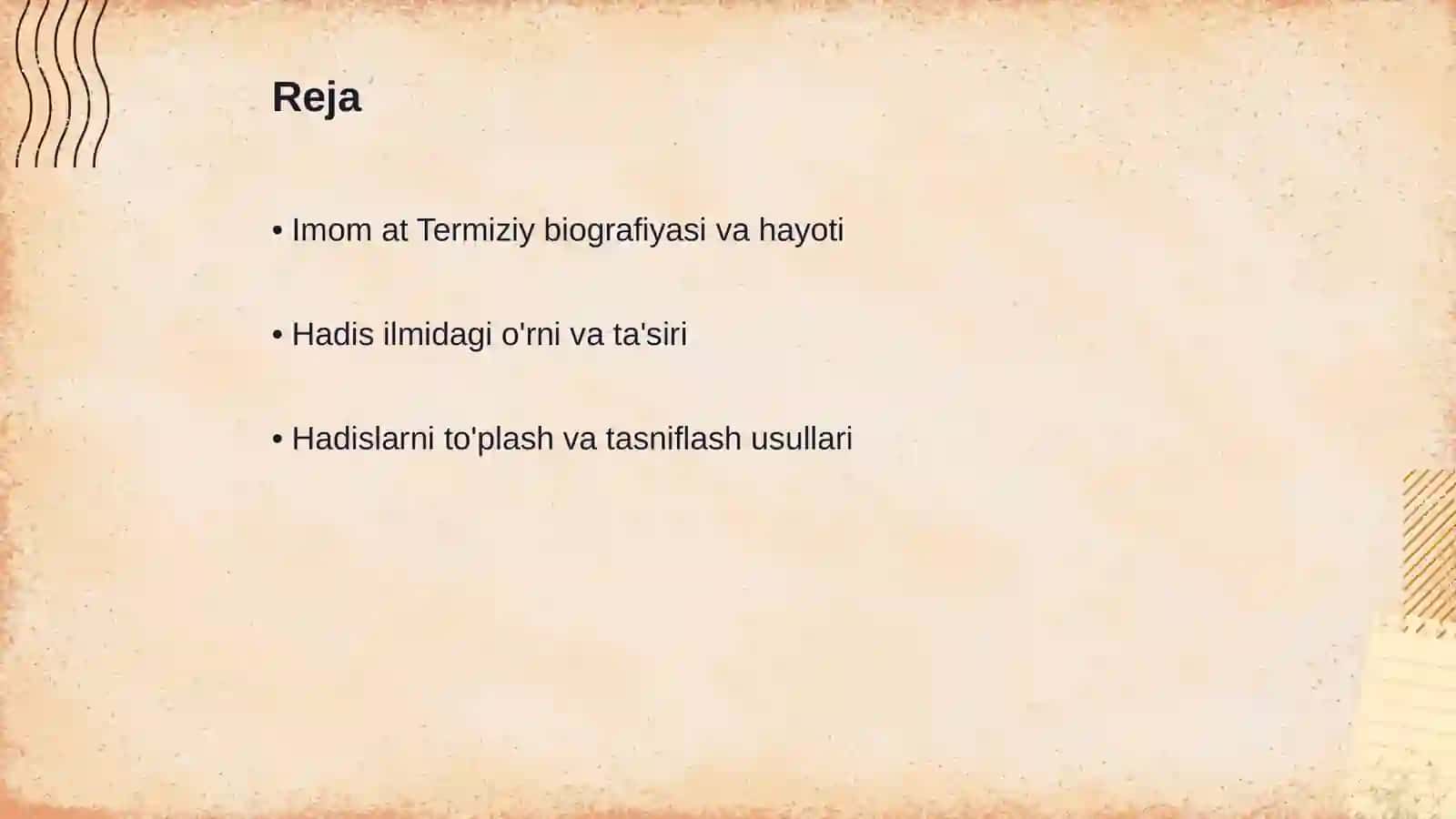 Imom at Termiziy va uning hadis ilmiga qoʻshgan hissasi 2
