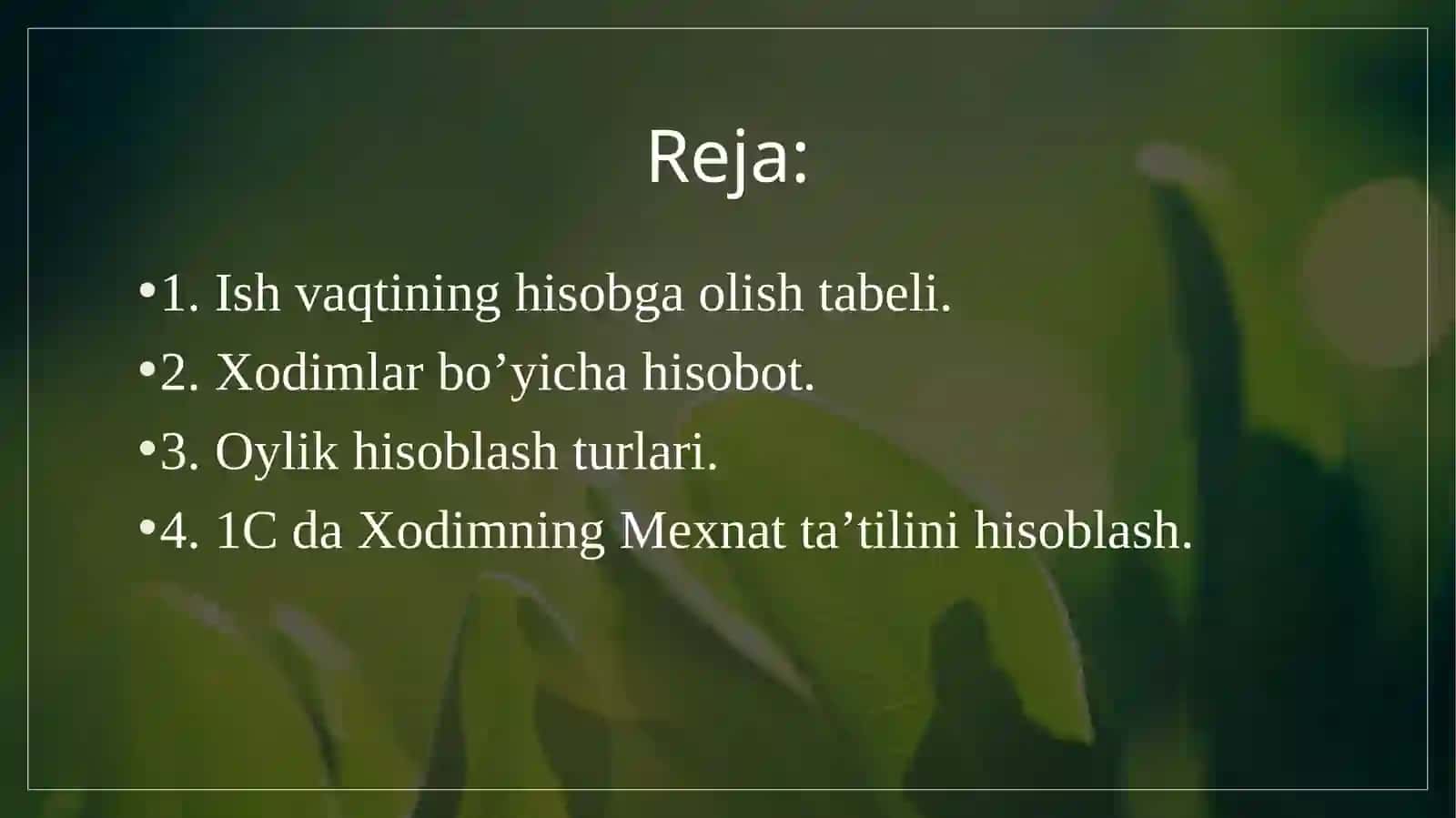 ish haqi hisobini avtomatlashtirish 2