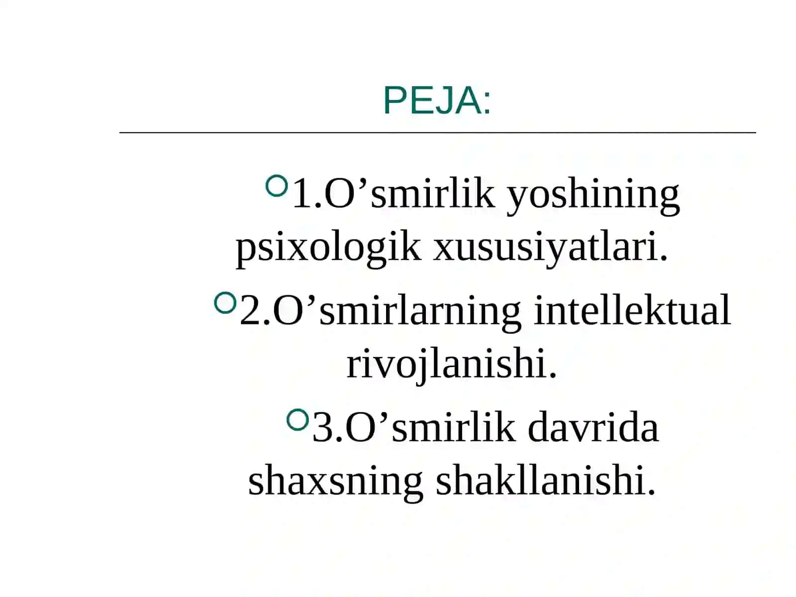 O’smirLik davrida psixik rivojlanish xususiyatlari 2