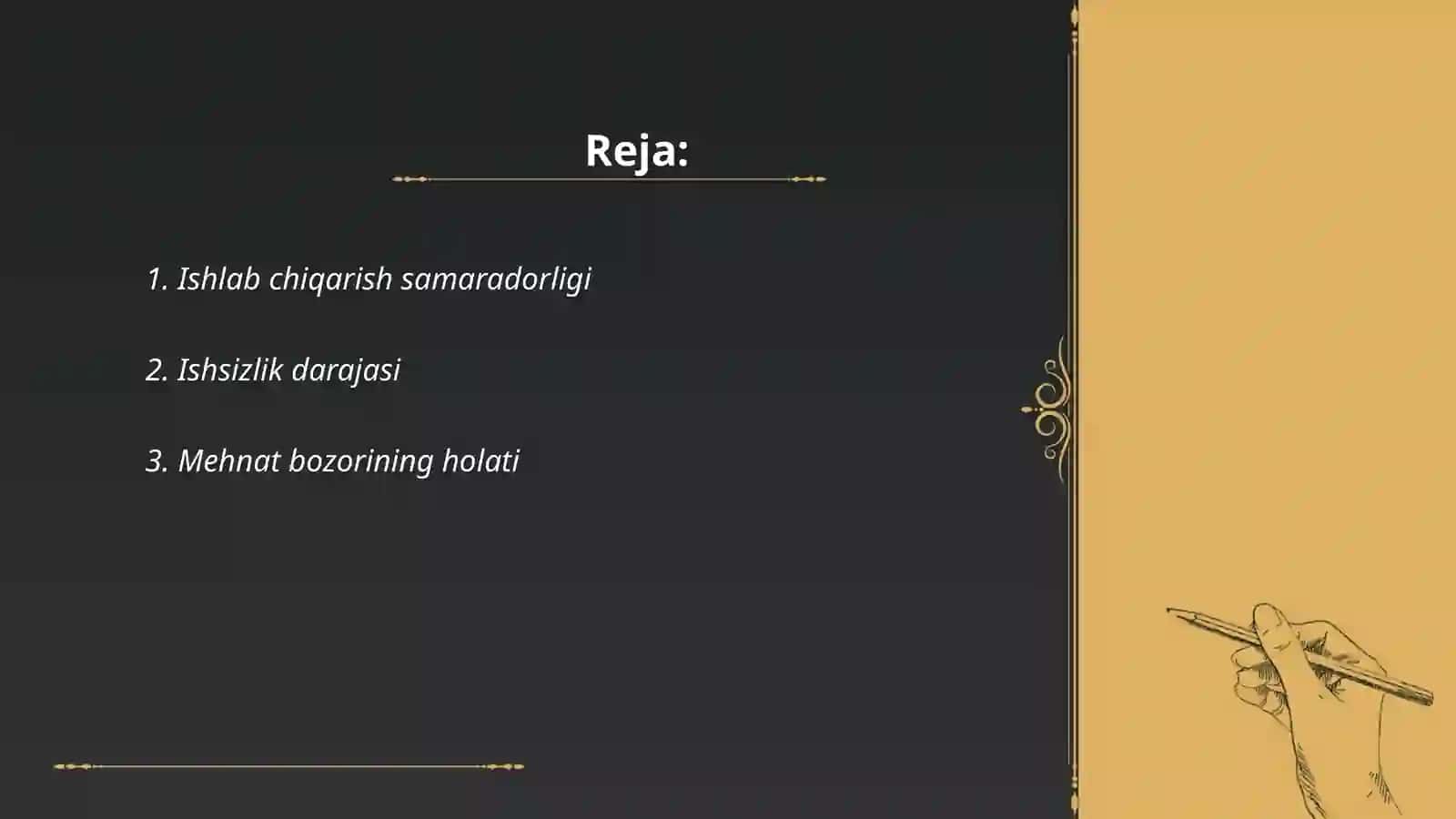 Ishlab chiqarish va ishsizlik nisbati 2
