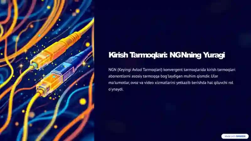 NGN Konvergent Tarmoqlarida Kirish Tarmoqlarining Holati va Istiqbollari 2