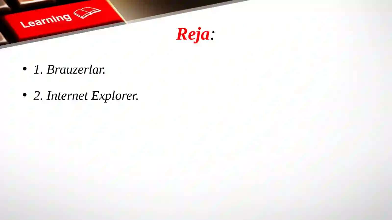 Internet Exploler va unda ishlash asoslari 2