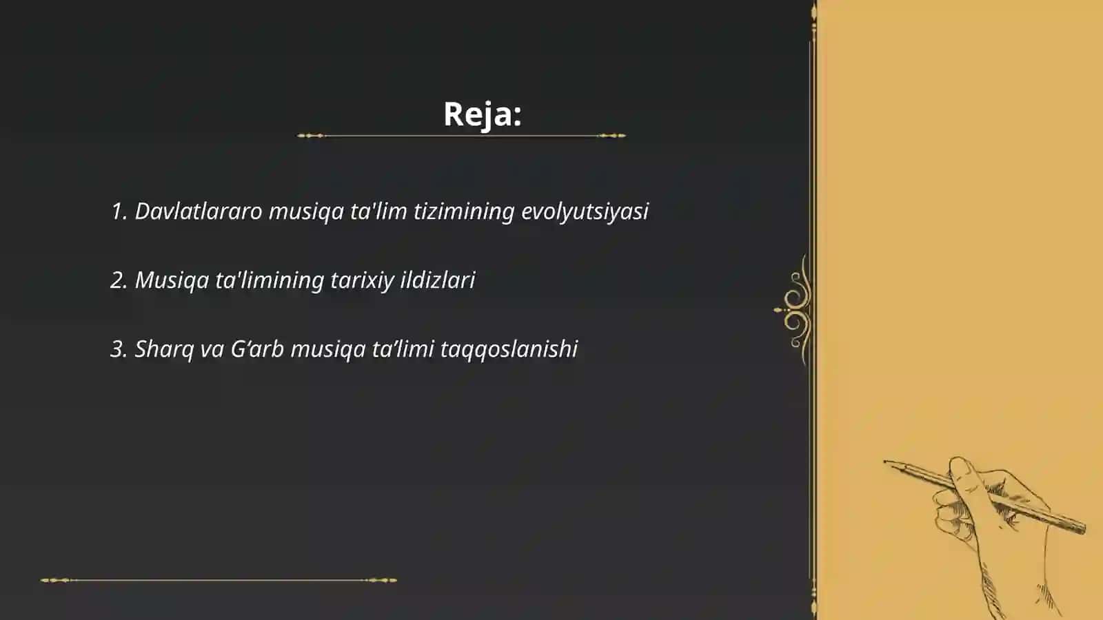 Davlatlararo musiqa ta'lim tizimi vaul kelib chiqish tarihi 2