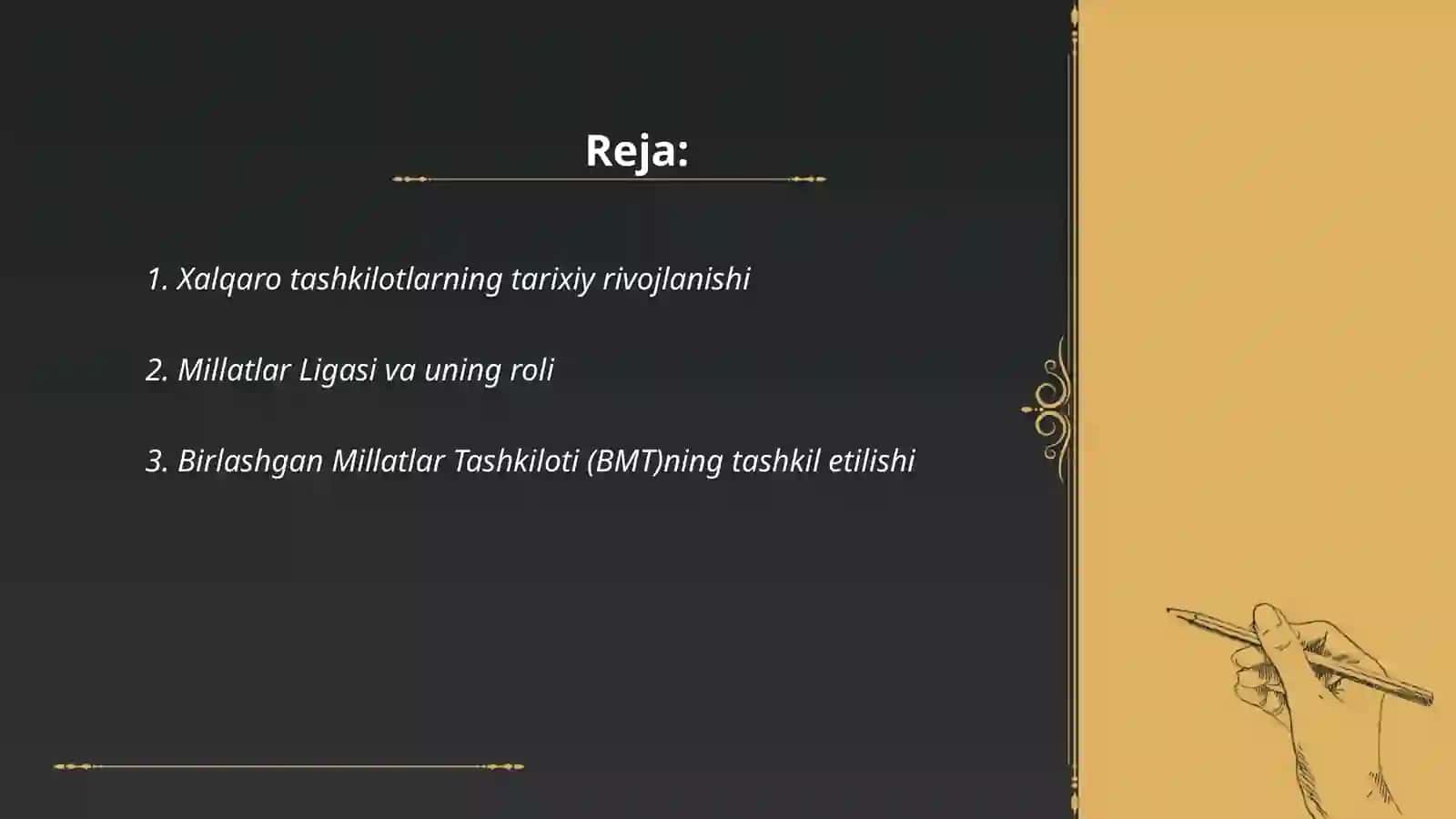 Xalqaro tashkilotlarning paydo boʻlish jarayoni 2