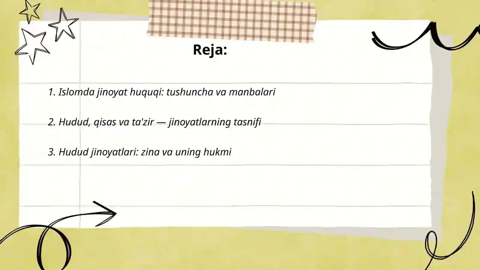 Islomda jinoyat huquqi 2