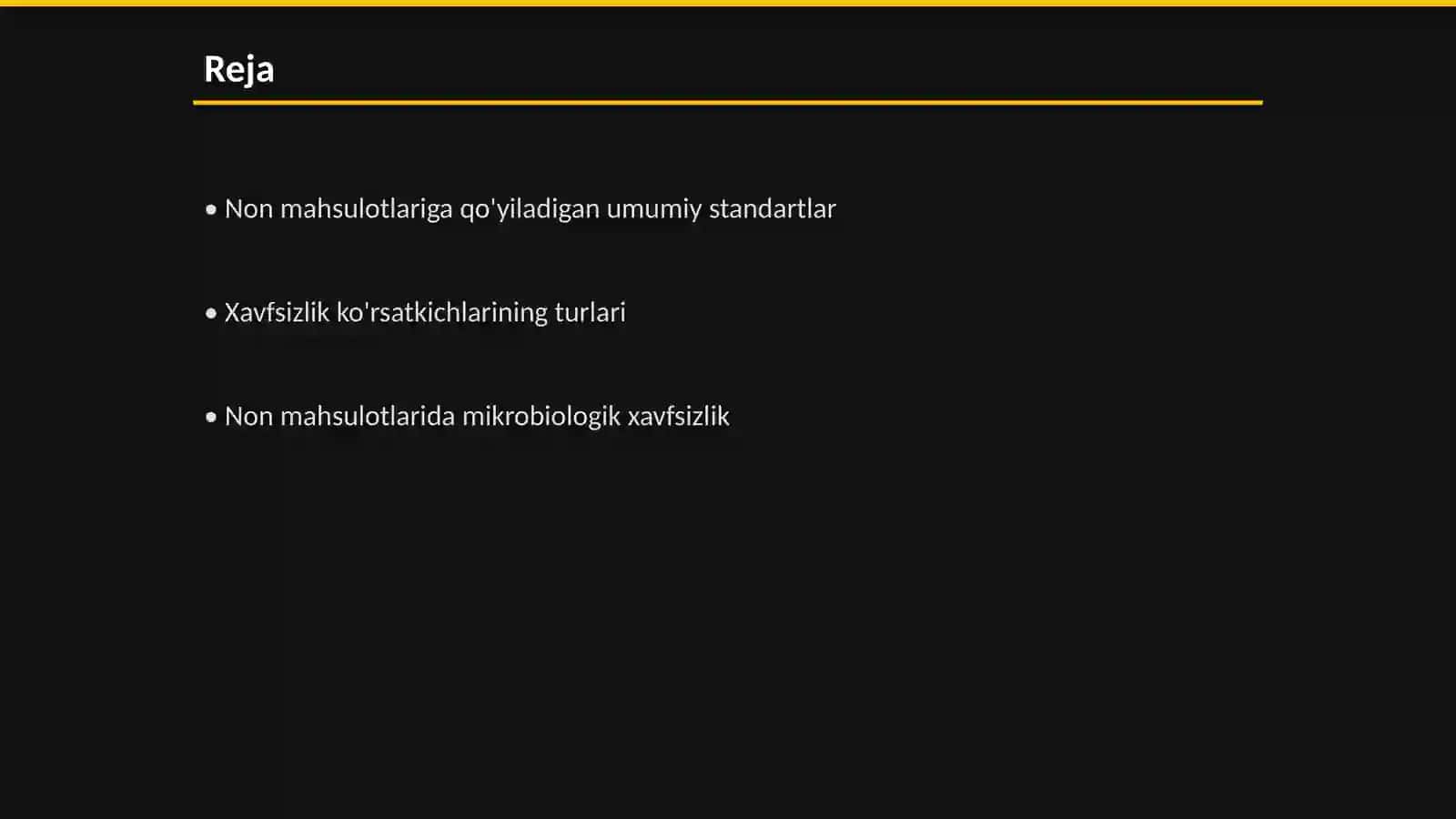 Oziq ovqat xavfsizligi asoslari 2