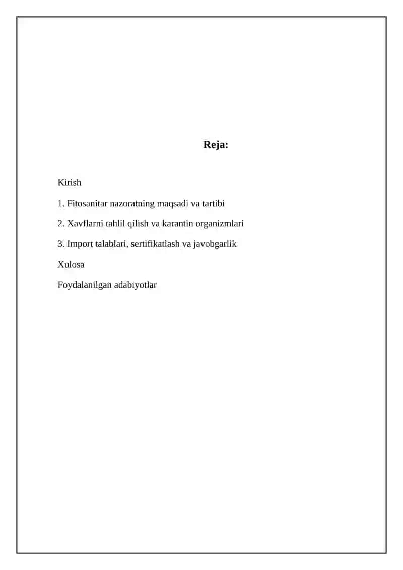 Introduksiyaning fitosanitariya nazorati 2
