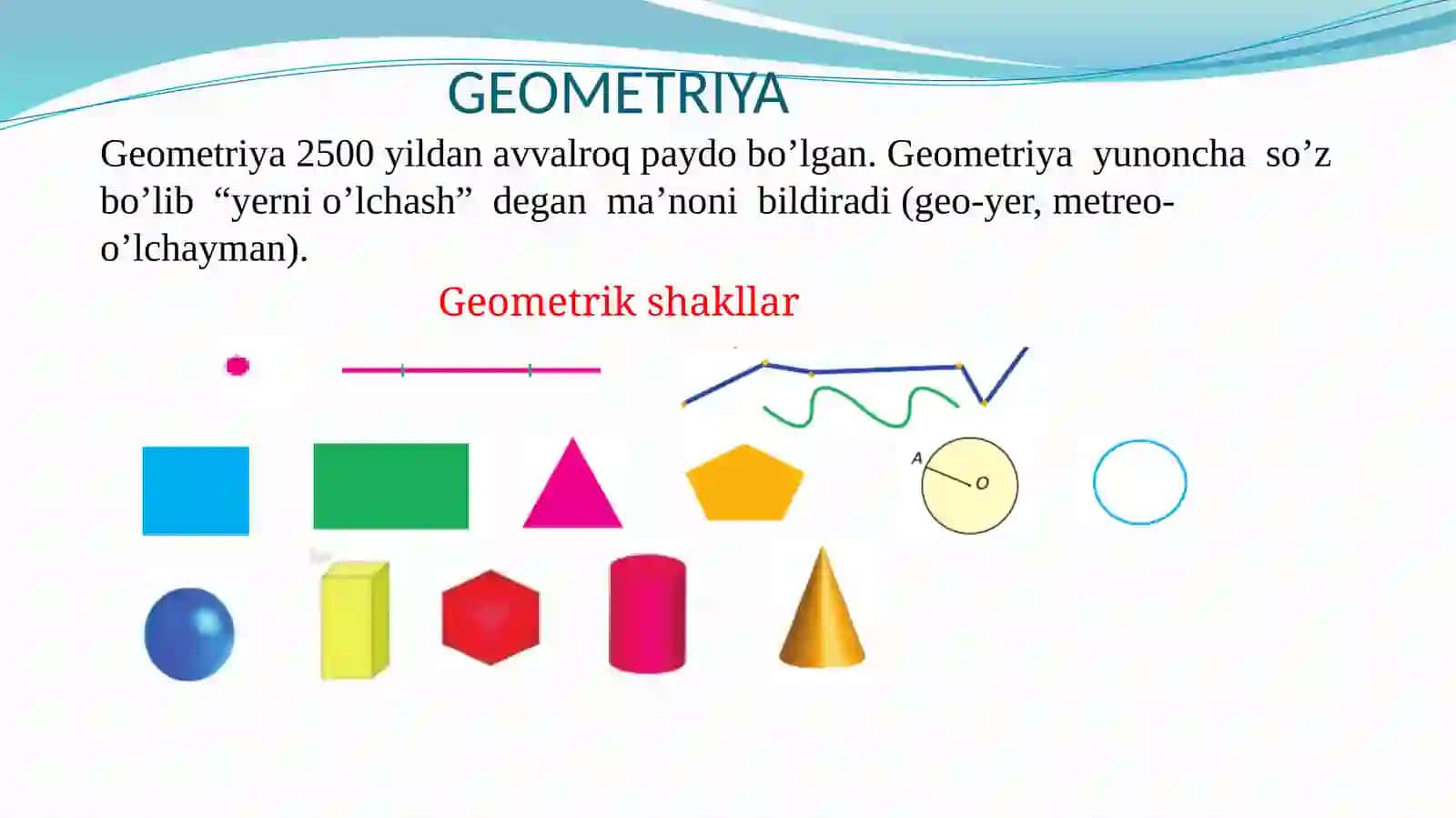 Boshlang’ich sinflarda geometrik materiallarni o’rgatish metodikasi 2