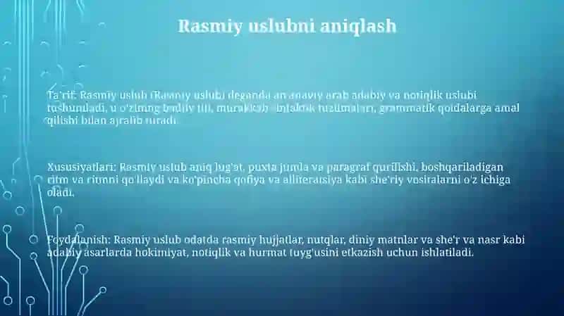 Rasmiy Uslub 2