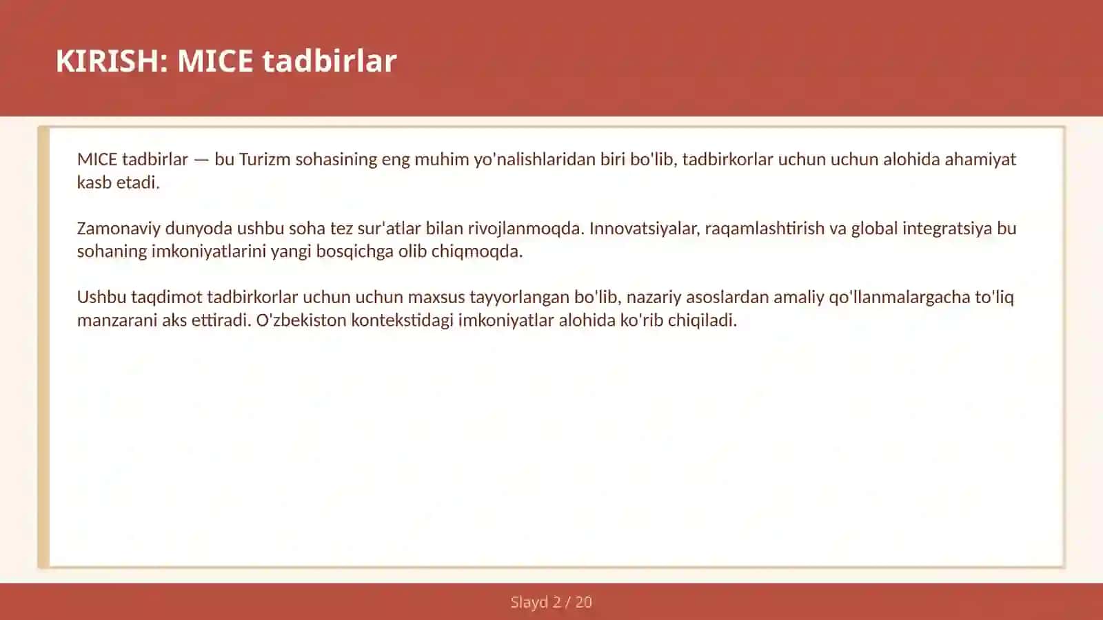 MICE TADBIRLAR 2