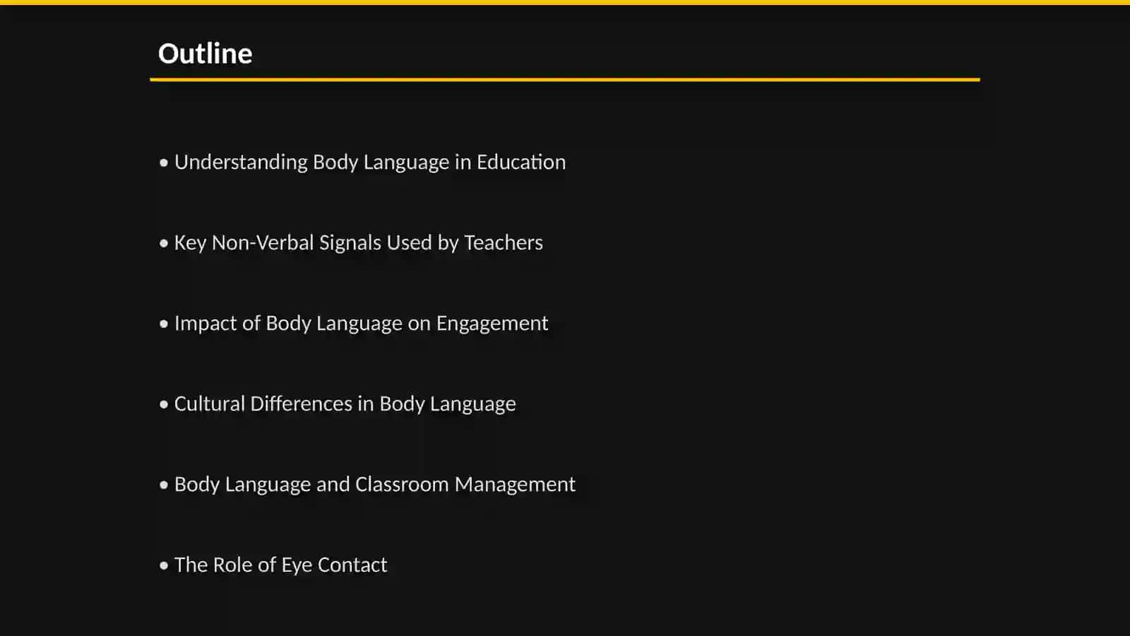 Body language of the teacher 2