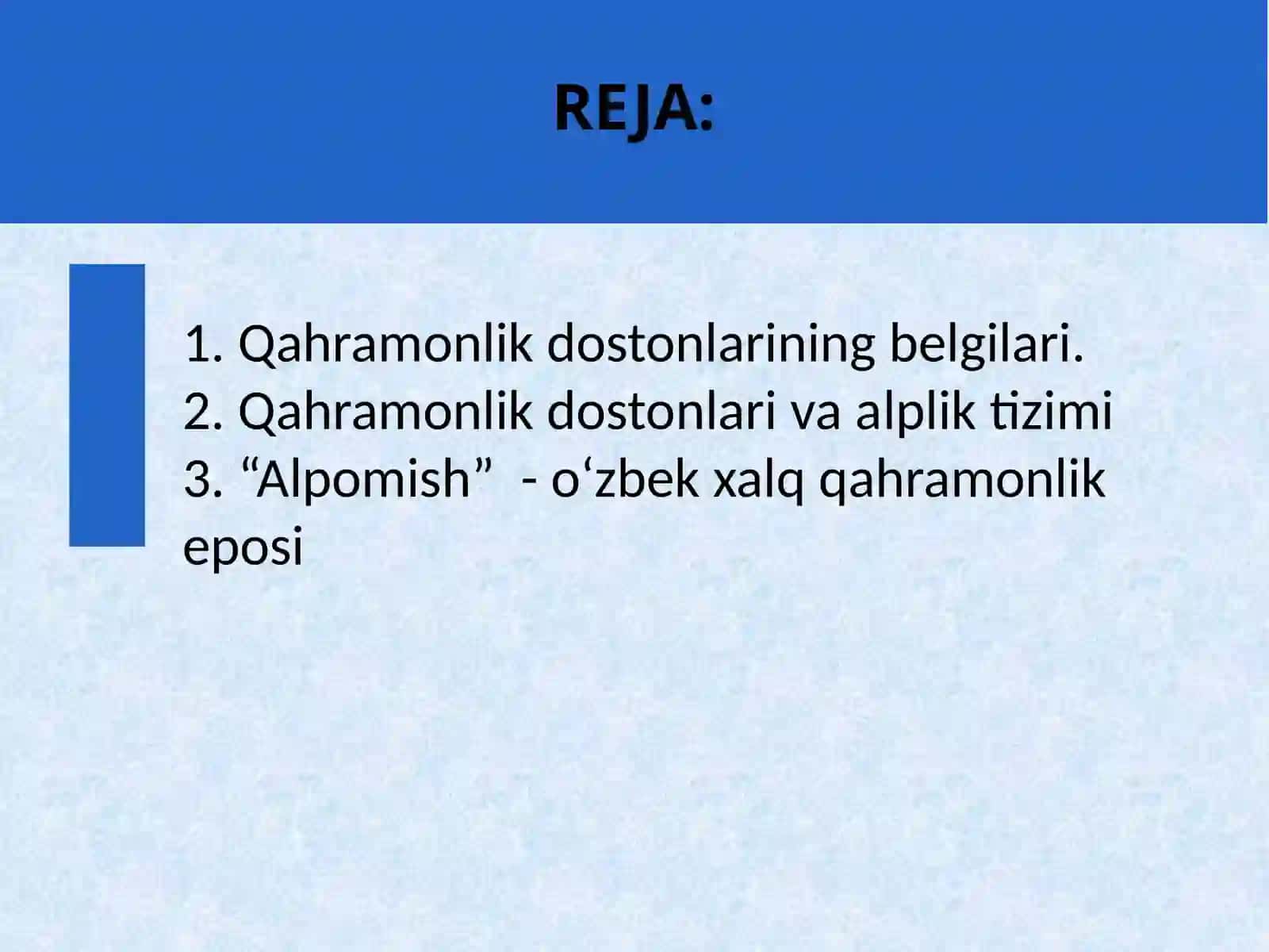 Qahramonlik dostonlari 2