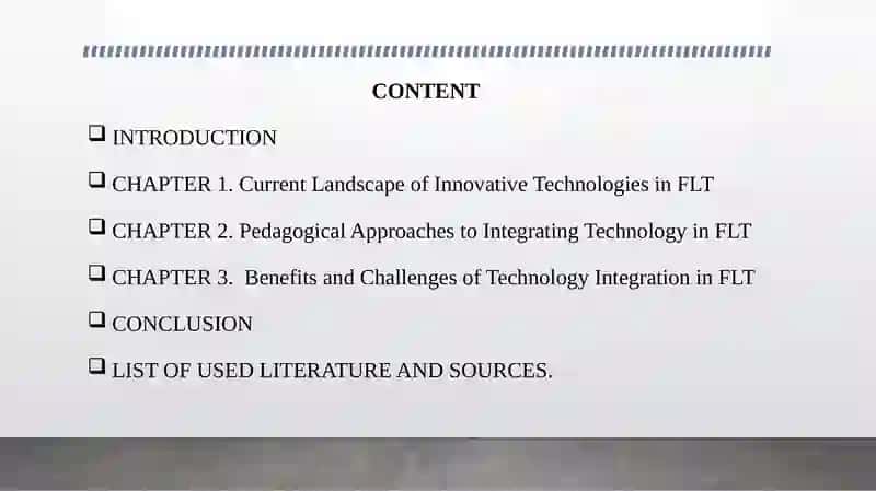 Innovative technologies in FLT as academic subject 2
