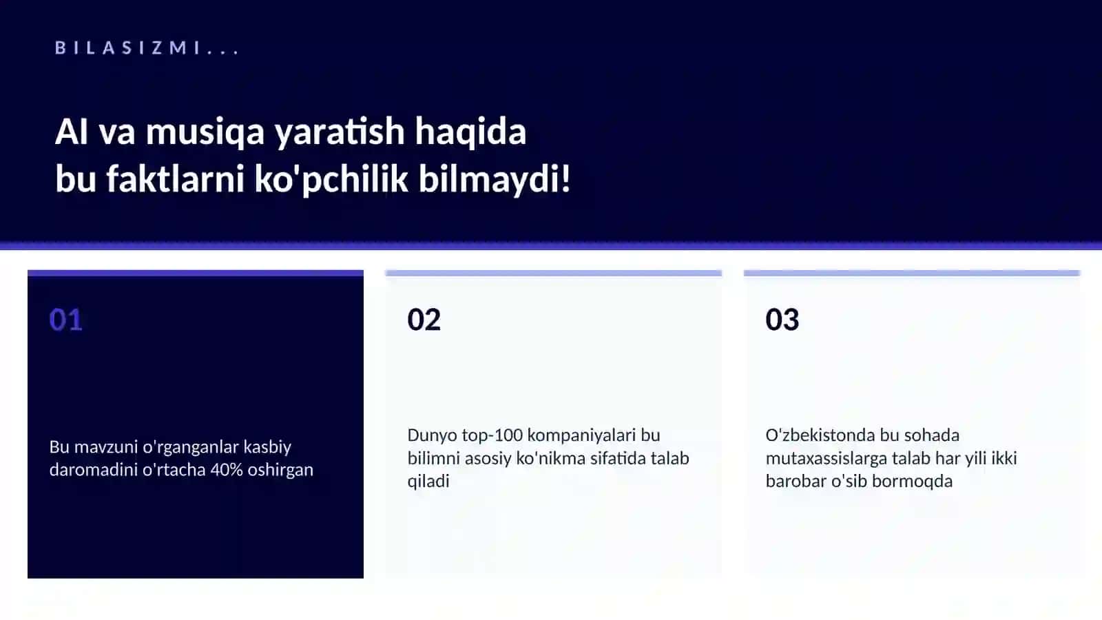 SUN'IY INTELLEKT ASOSLARI AI VA MUSIQA YARATISH 2
