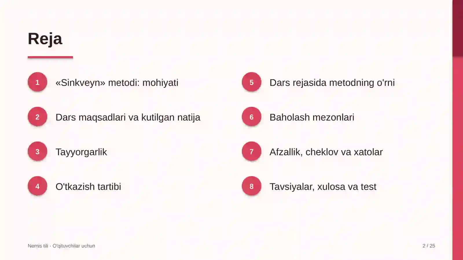 nemis tili darslarida sinkveyn metodidan foydalanish 7709 2