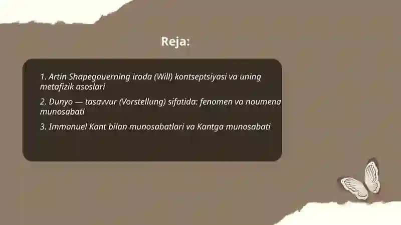 Artin Shapegauerning falsafiy qarashlari 2