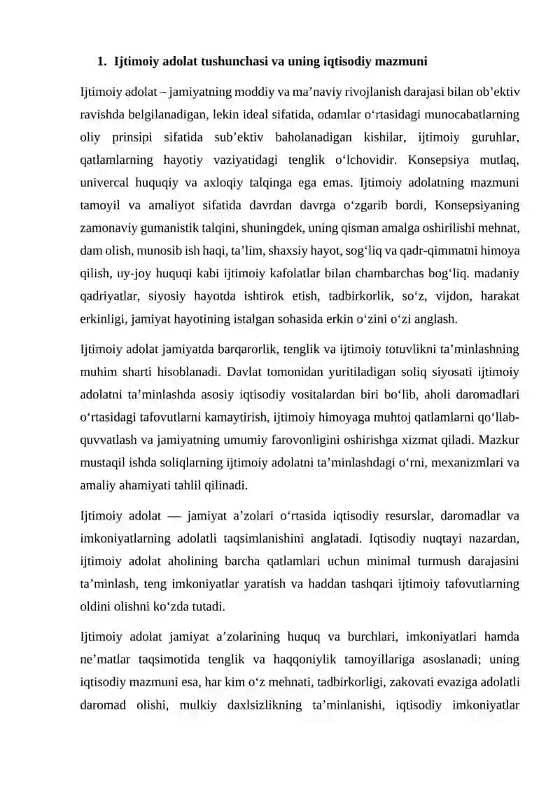 Ijtimoiy adolatni ta’minlashdagi roli 2