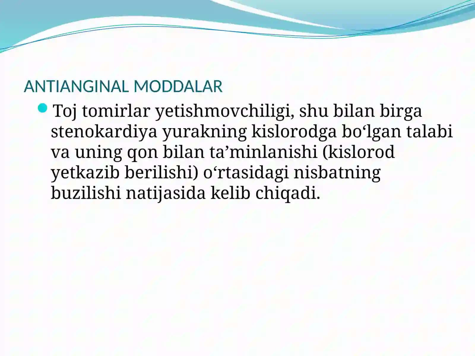 antianginal vositalar 2
