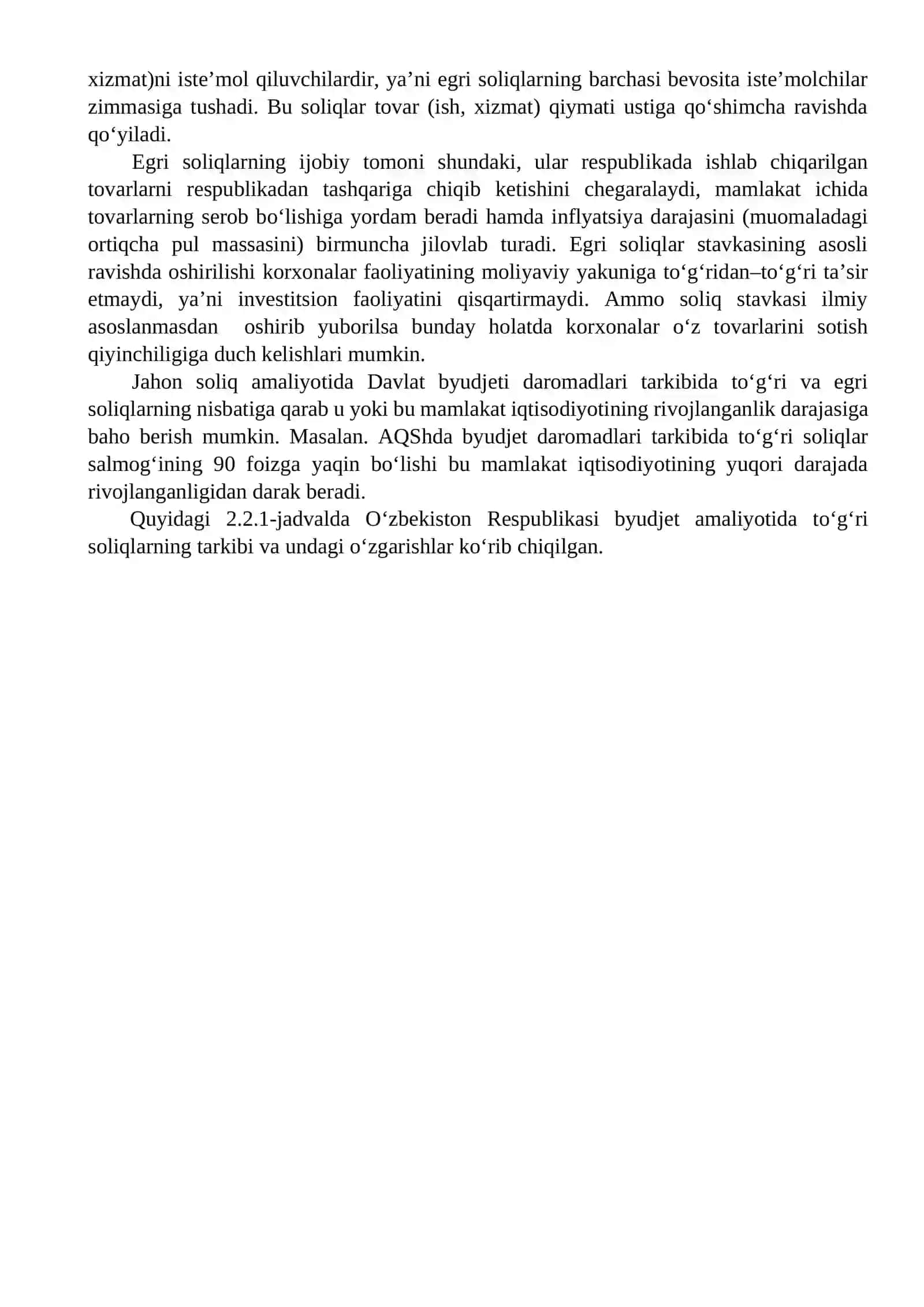 Soliqlarning guruhlanishi 2