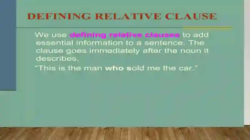 Relative clause ppt Grammatika 2