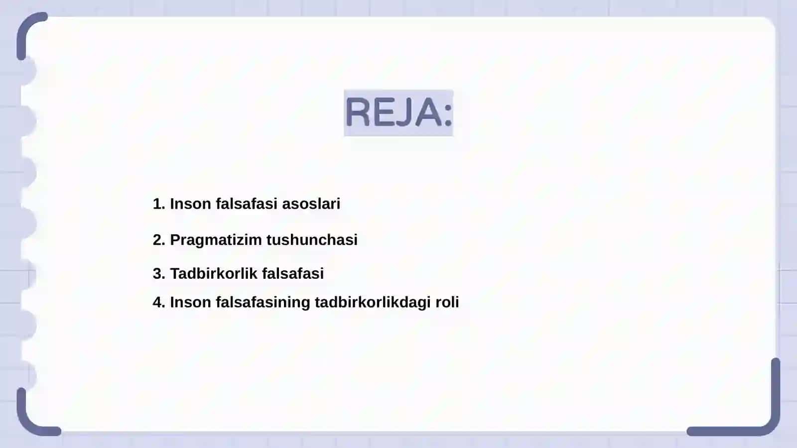 Inson falsafasi va pragmatizimning tadbirkorlik falsafasi sifatidagi ahamiyati 2