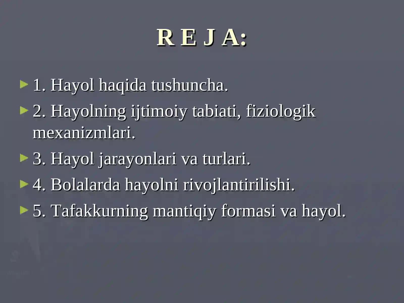 Hayolning Darajasi 2