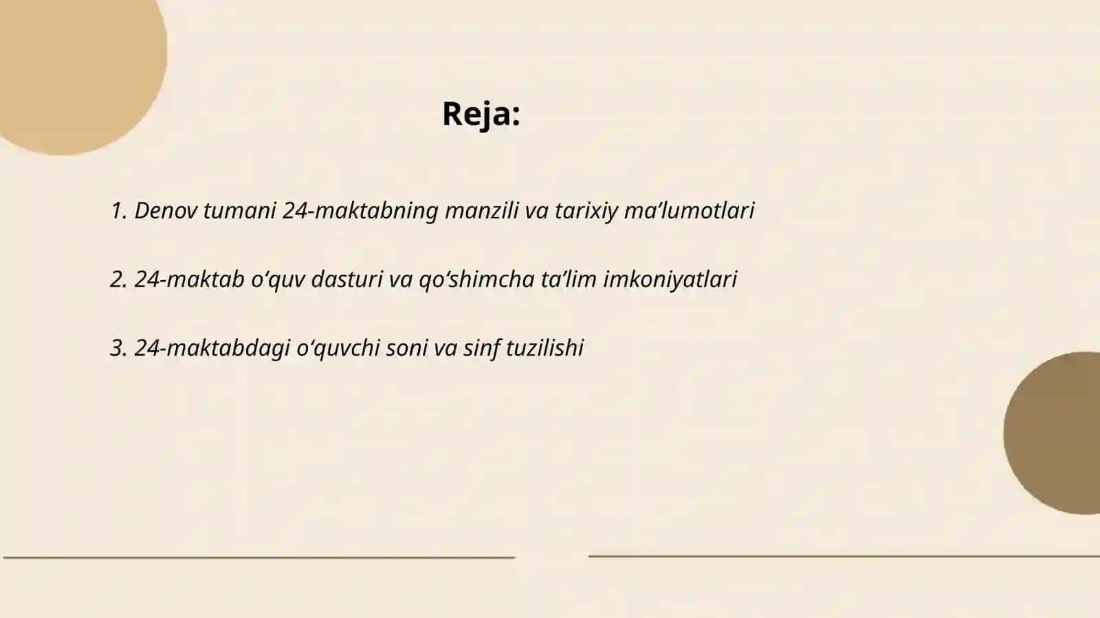Denov tumani 24-maktab Ta'lim Tizimi 2