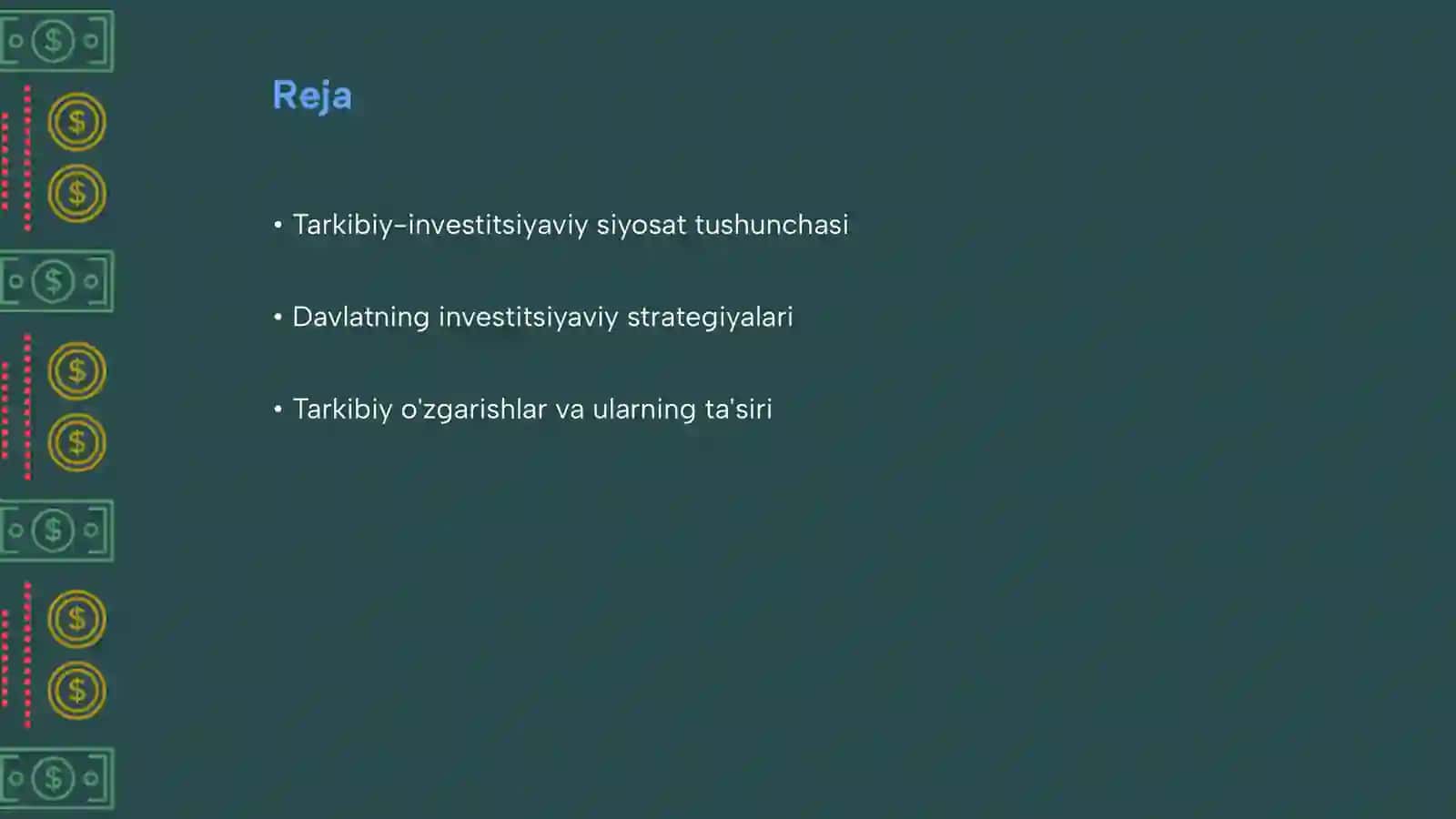 Davlatning tarkibiy-investitsiyaviy siyosati 2