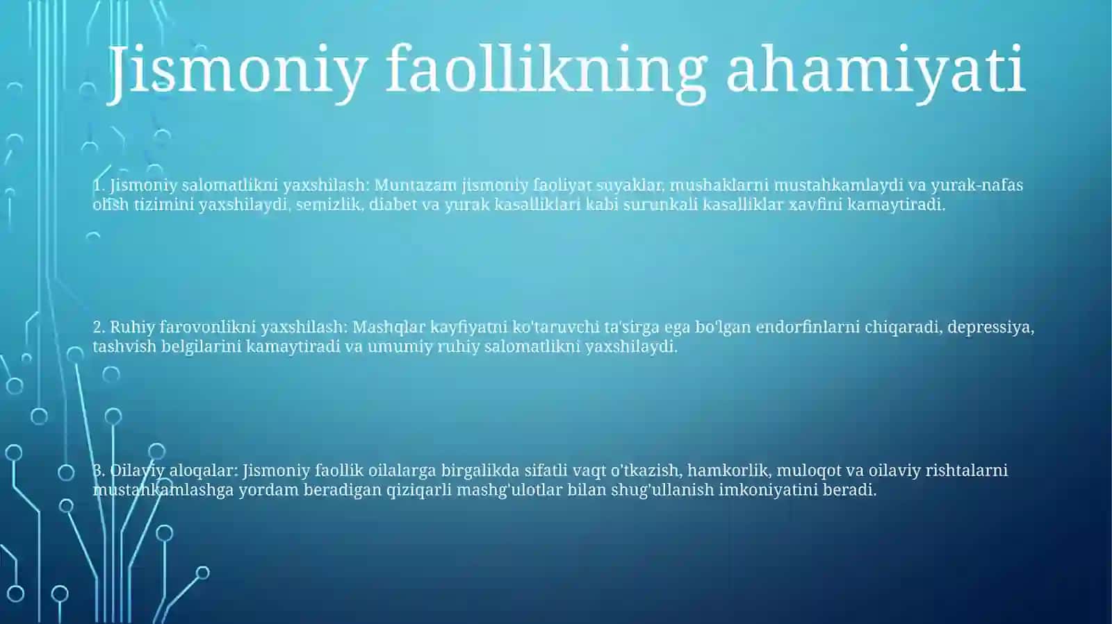 Boĝcha Yoshidagi Bolalarga Va Oilada Soĝlom Turmushni Shakllantirish 2