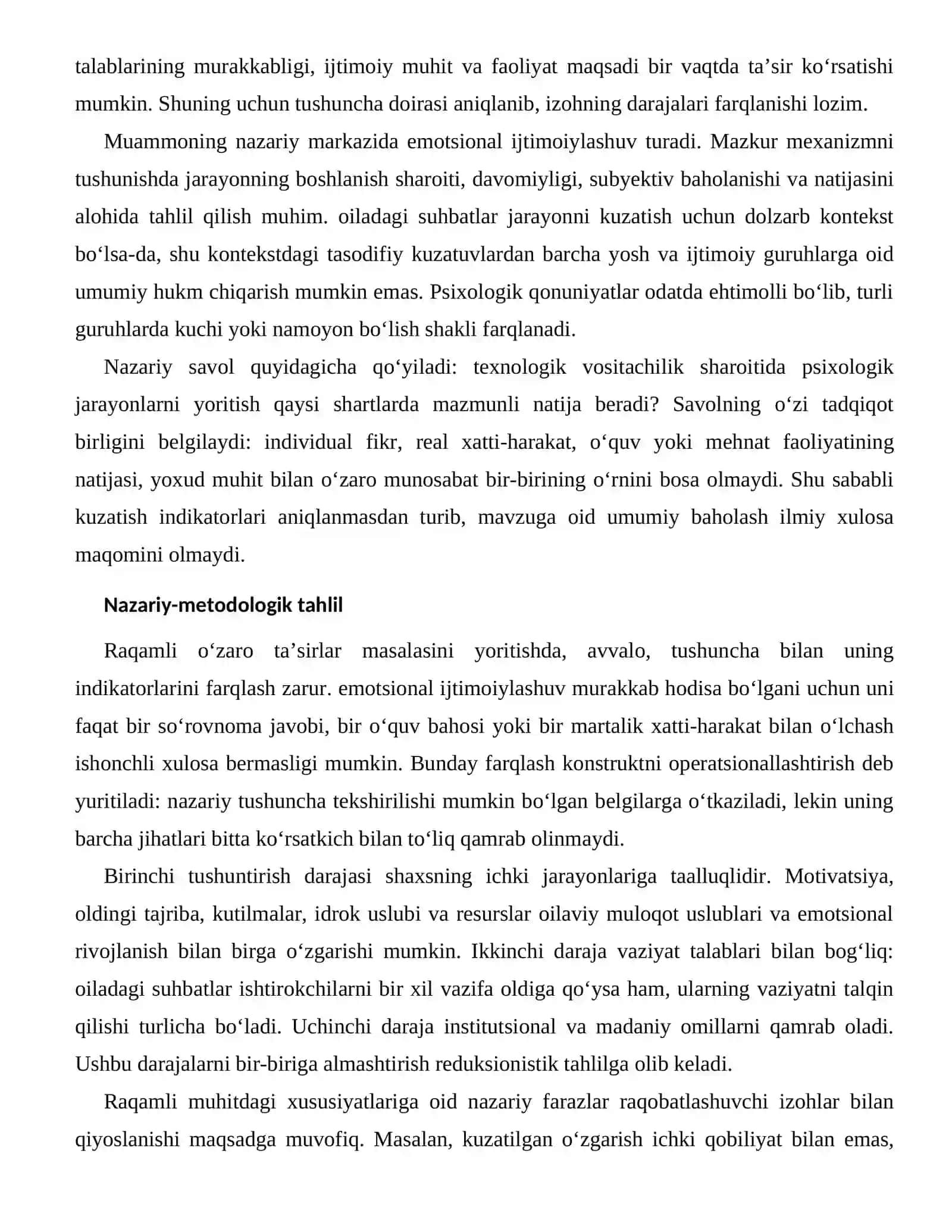 OILAVIY MULOQOT USLUBLARI VA EMOTSIONAL RIVOJLANISHNING RAQAMLI MUHITDAGI XUSUSIYATLARI 2