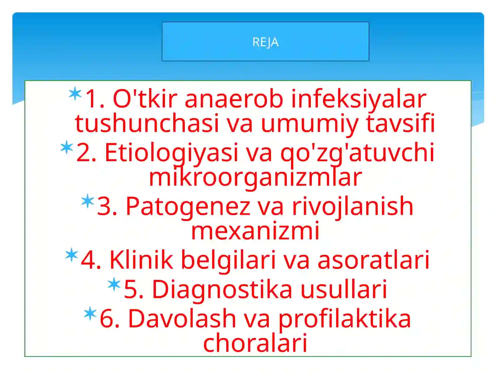 O’tkirana aerob infeksiyalar 2