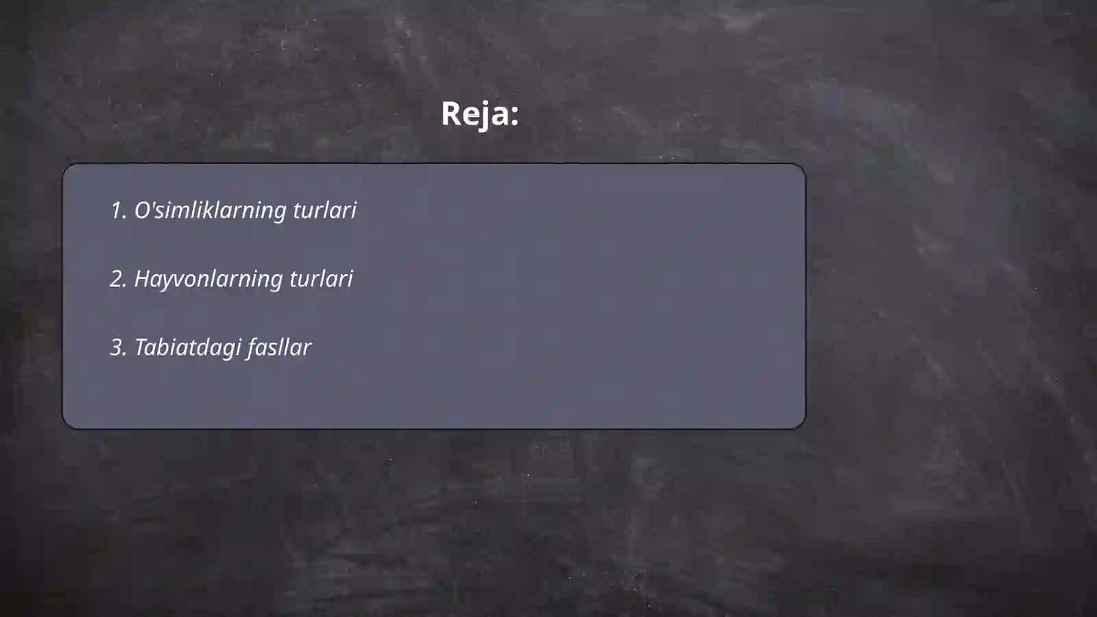 O'simliklarning turlari 2