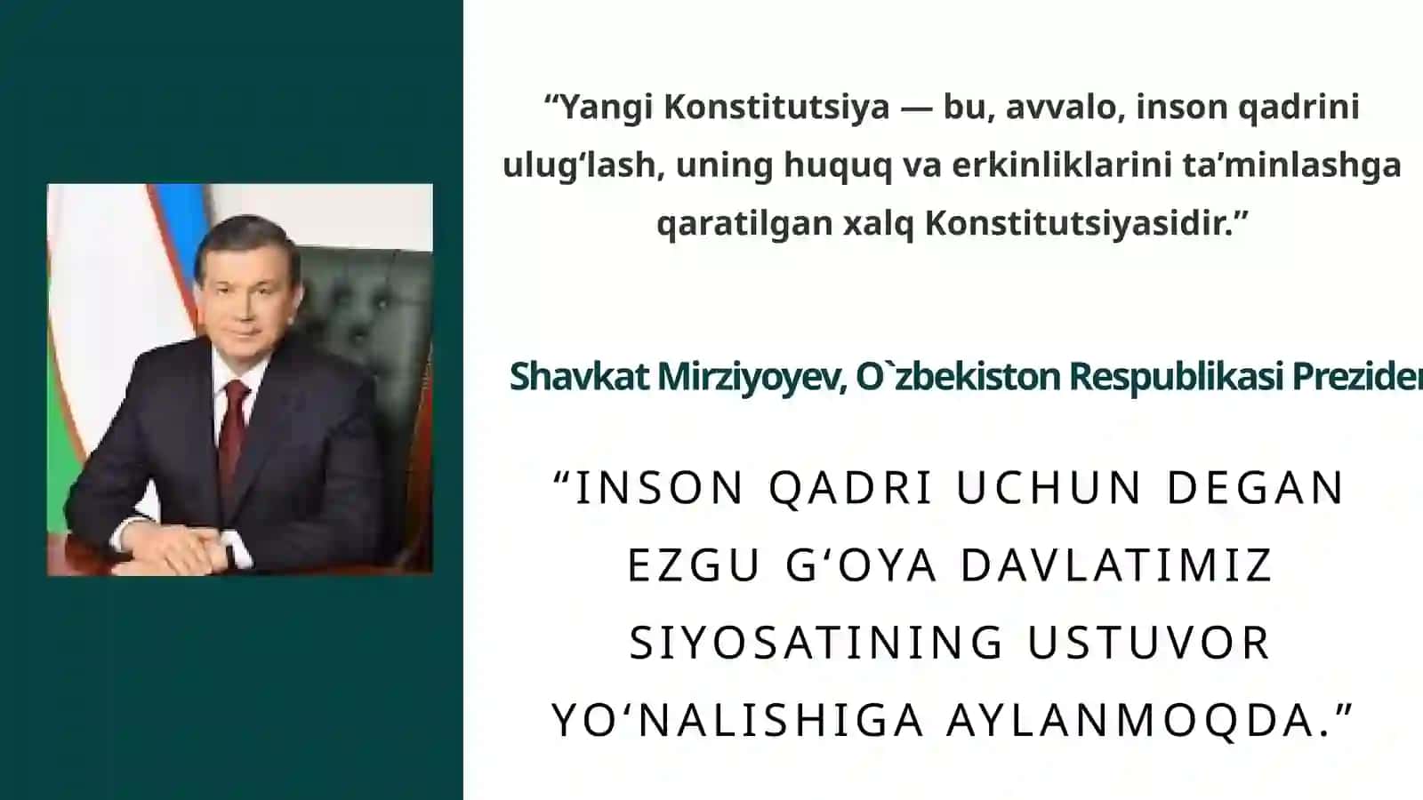 O`zbekiston Respublikasi Konstitutsiyasi - inson huquqlarining kafolati 2