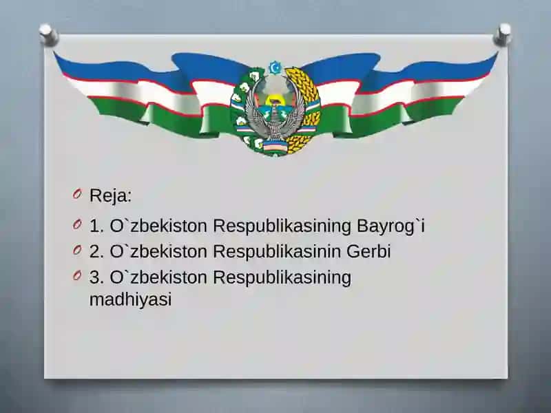O'zbekiston Respublikasi Davlat bayrog'i 2