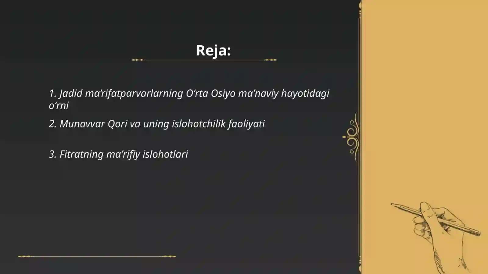 Jadid ma’rifatparvarlarning Oʻrta Osiyo maʼnaviy hayotidagi oʻrni 2