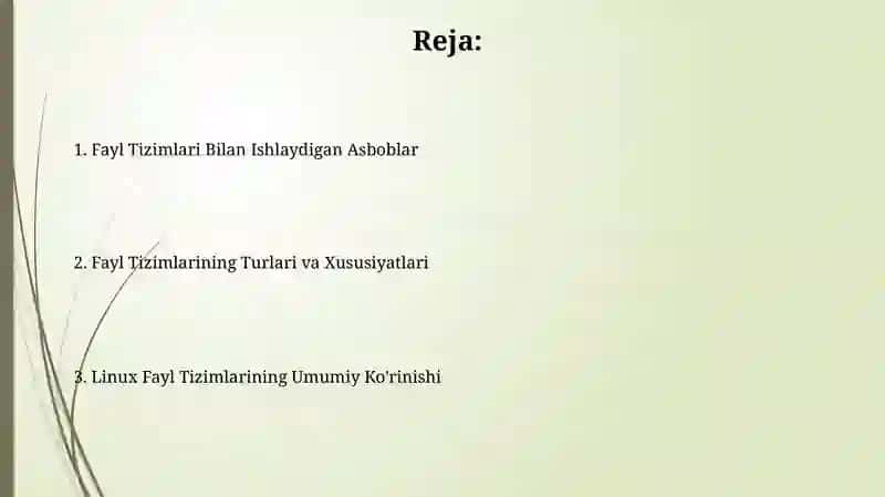 Linux Fayl Tizimlari 2
