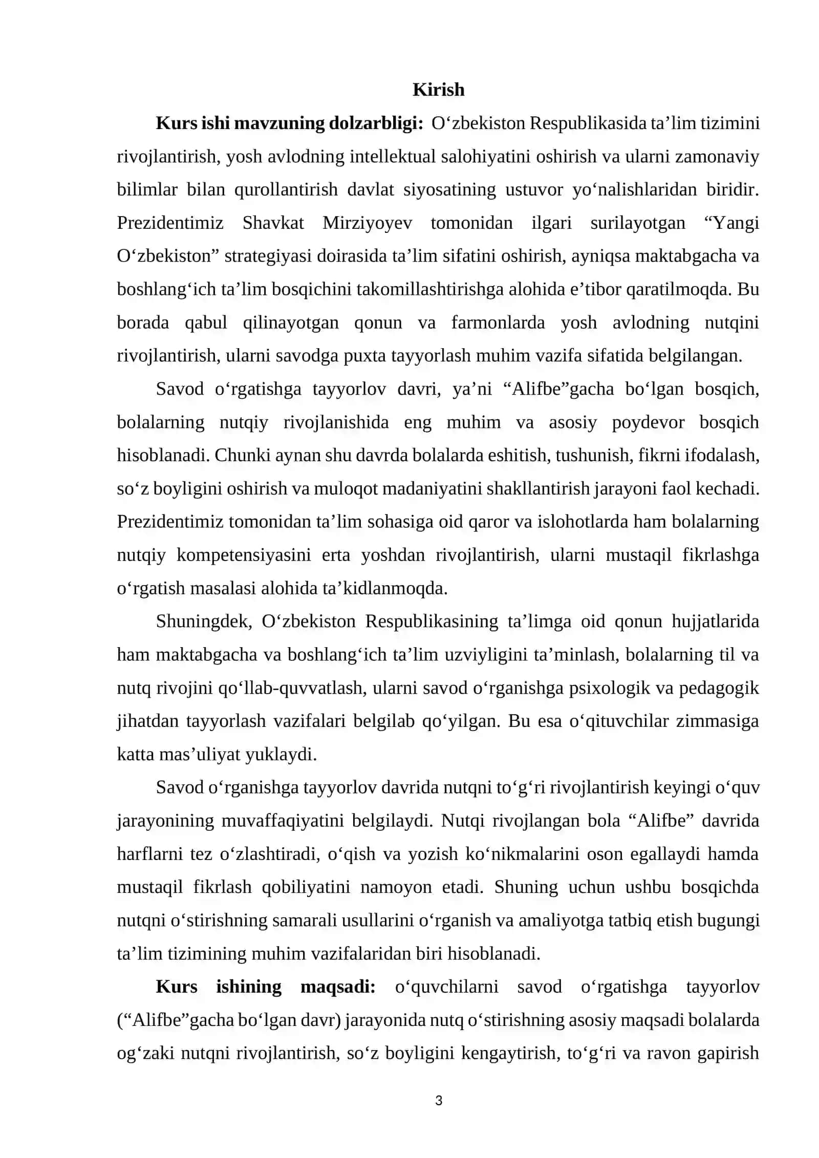 O‘quvchilarni savod o‘rgatishga tayyorlov (“Alifbe” gacha bo‘lgan davr) davrida nutq o‘stirish 2