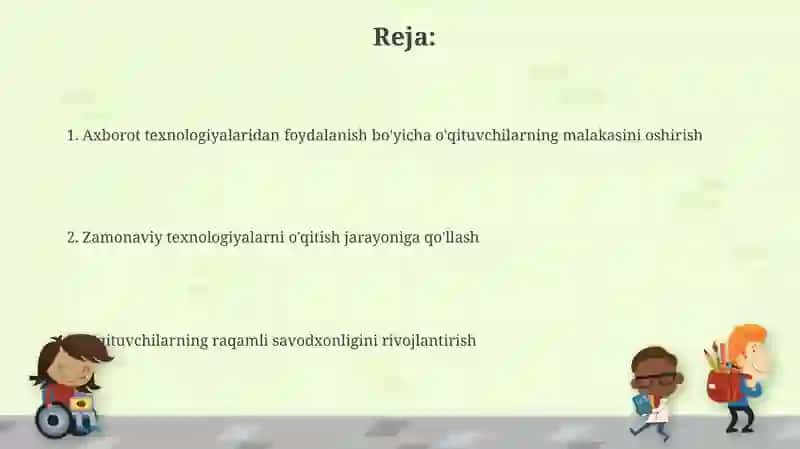 O‘qituvchilarning raqamli savodxonligi 2