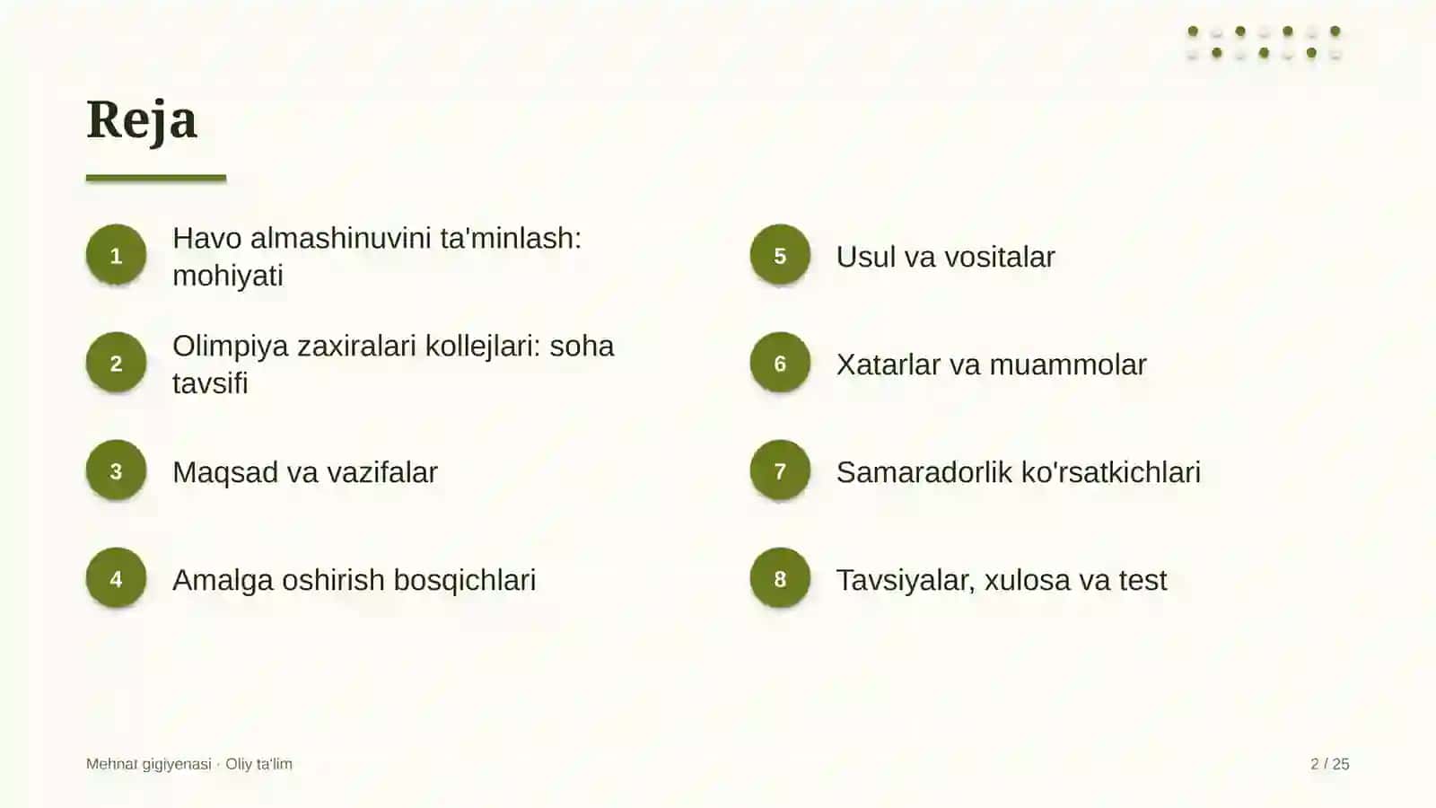 olimpiya zaxiralari kollejlarida havo almashinuvini ta'minlash 7728 2