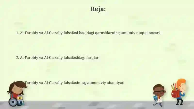 Al-Farobiy va Al-G'azaliy Falsafasi 2