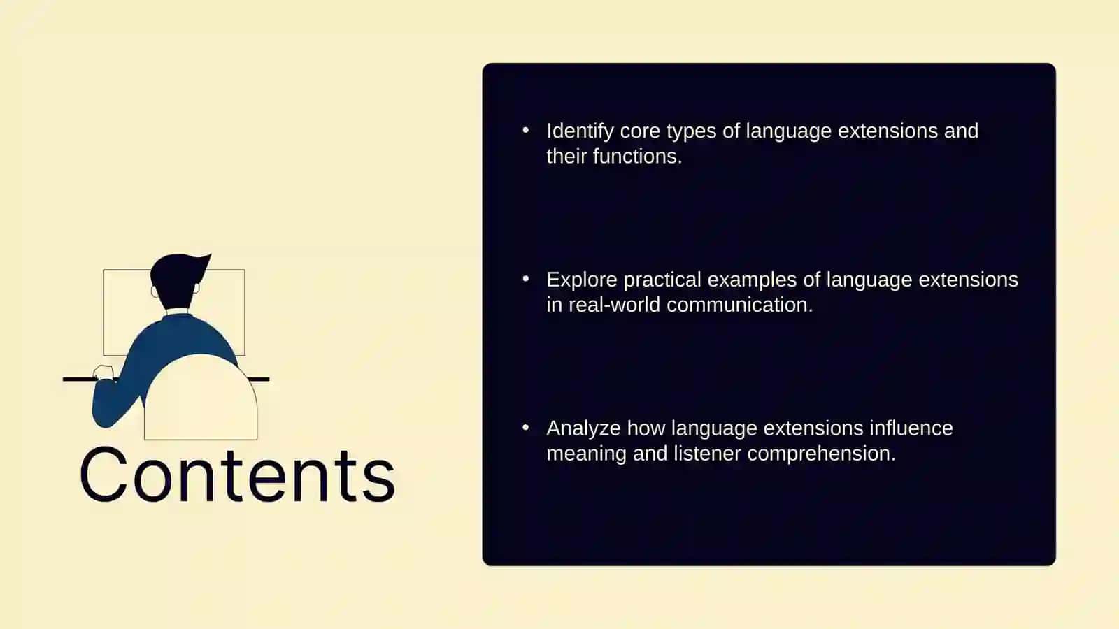 Types of extentions (in language) 2