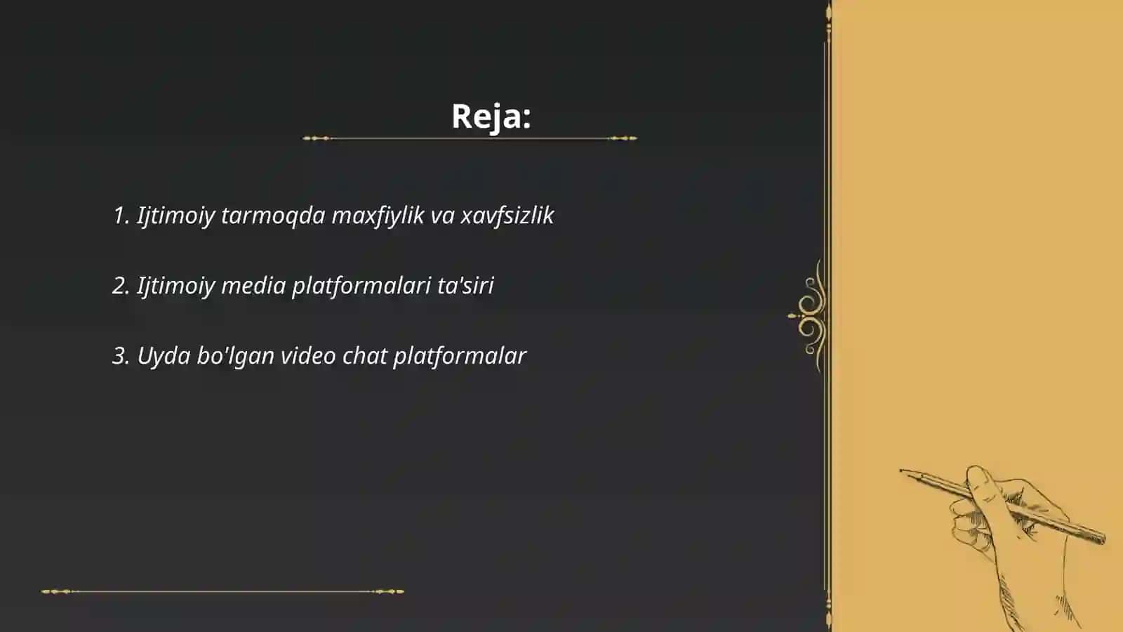 Ijtimoiy tarmoq. Videokonferensiya 2