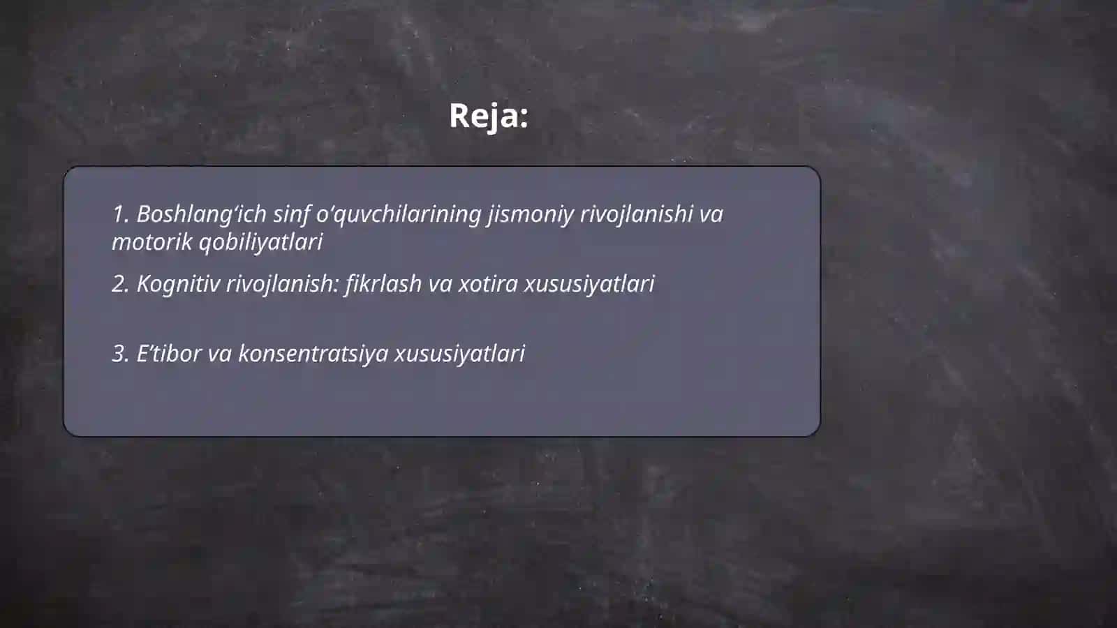 Boshlangʻich sinf oʻquvchilarining yosh xususiyatlari va psixologiyasi 2