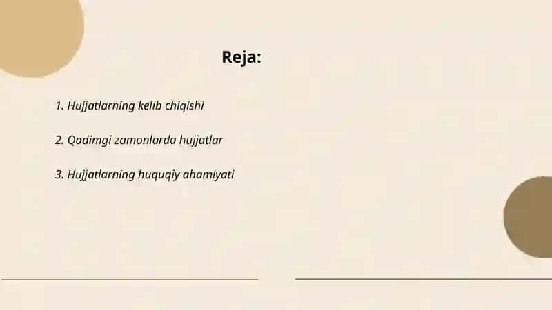 Hujjatlarning paydo bo'lishi va tarixi 2