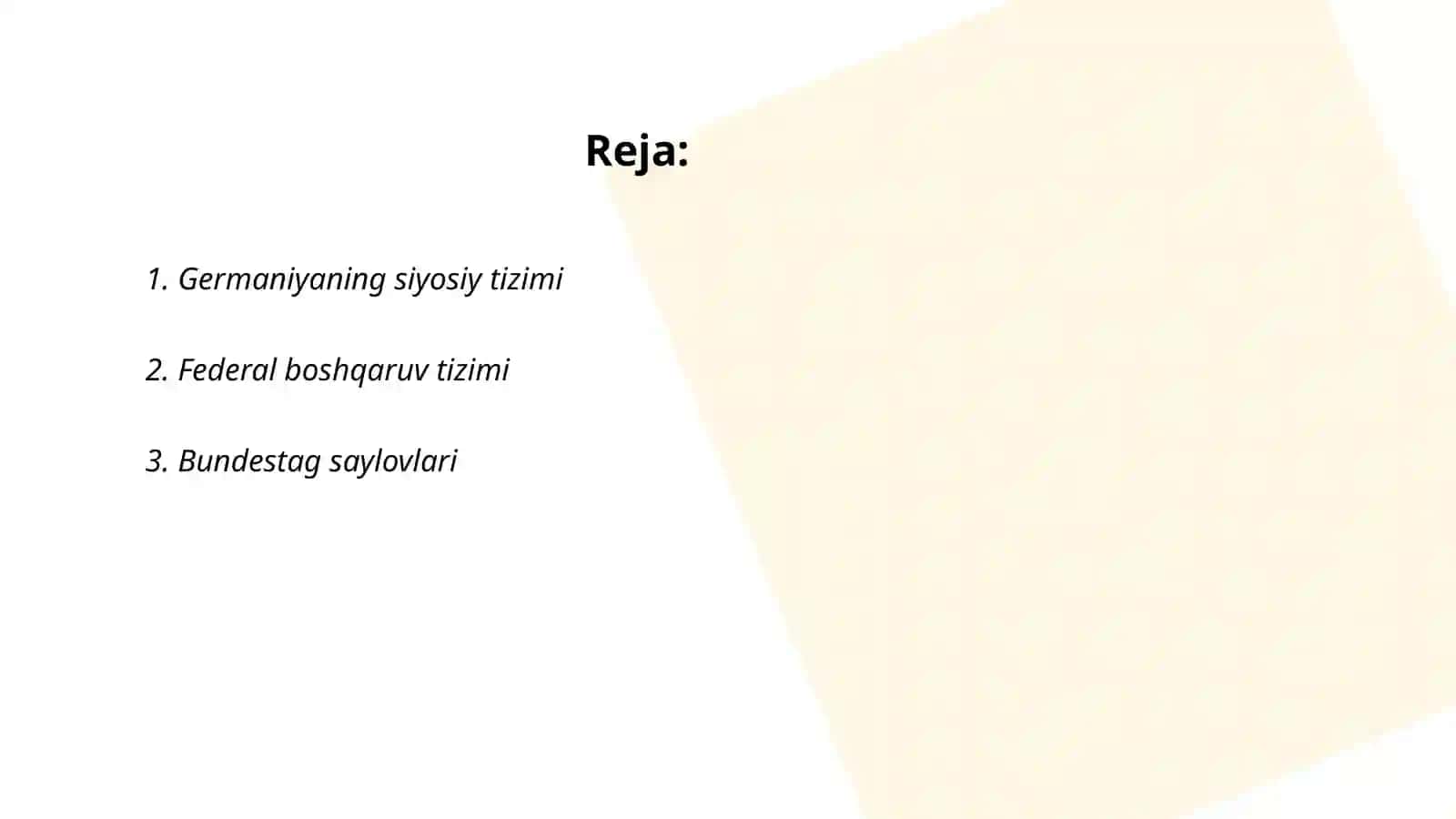 Germaniyaning ichki siyosati 2