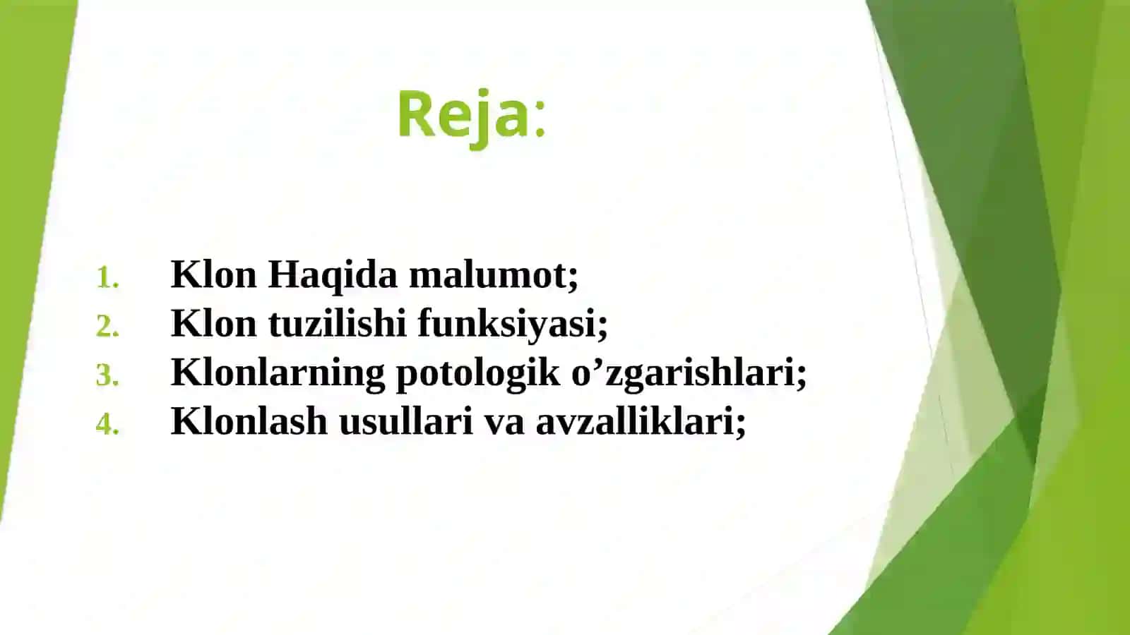 Klonlar, klonlashtirish, klinik ahamiyati 2
