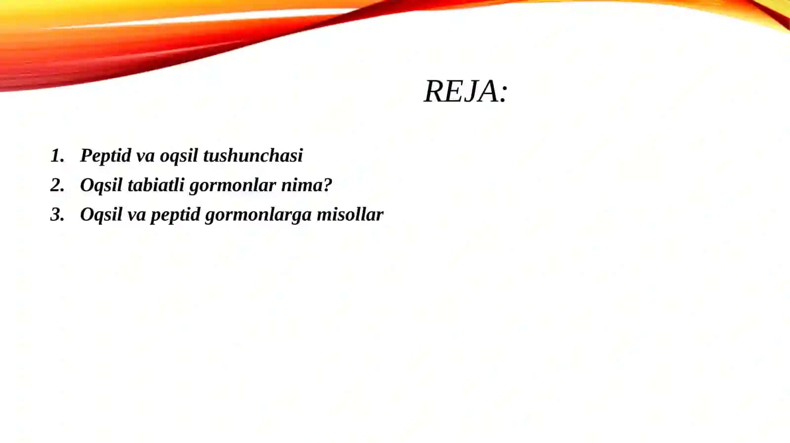 Oqsil tabiatli peptid va gormonlar 2