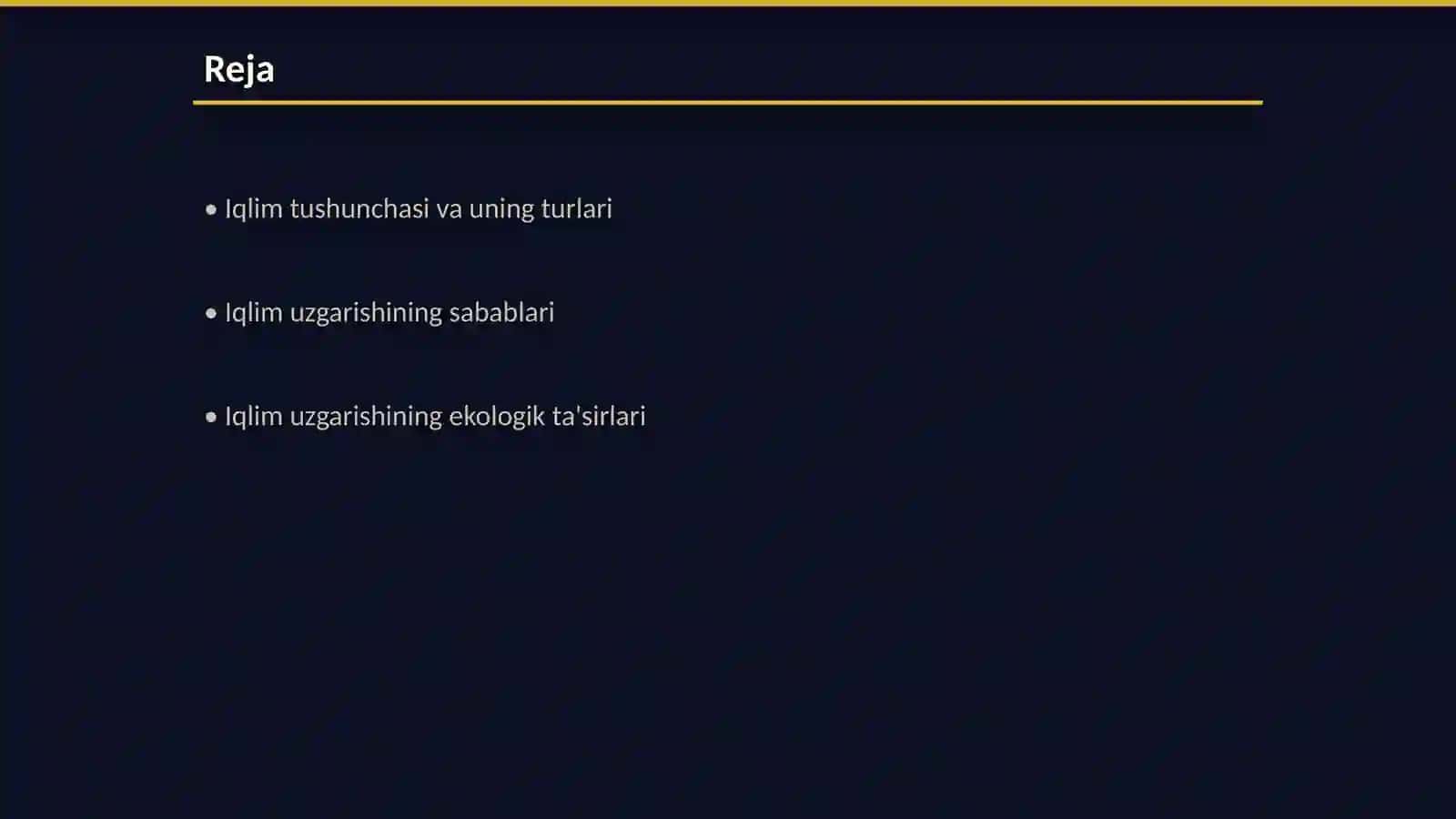 Iqlim va iqlim uzgarishi 2