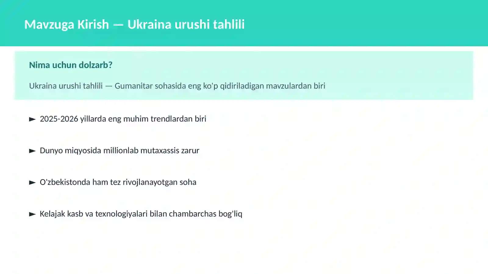 Ukraina urushi tahlili 2